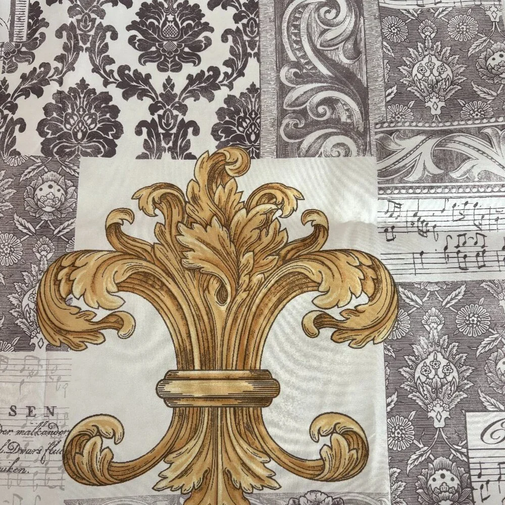 Fleur-de-lis shower curtain